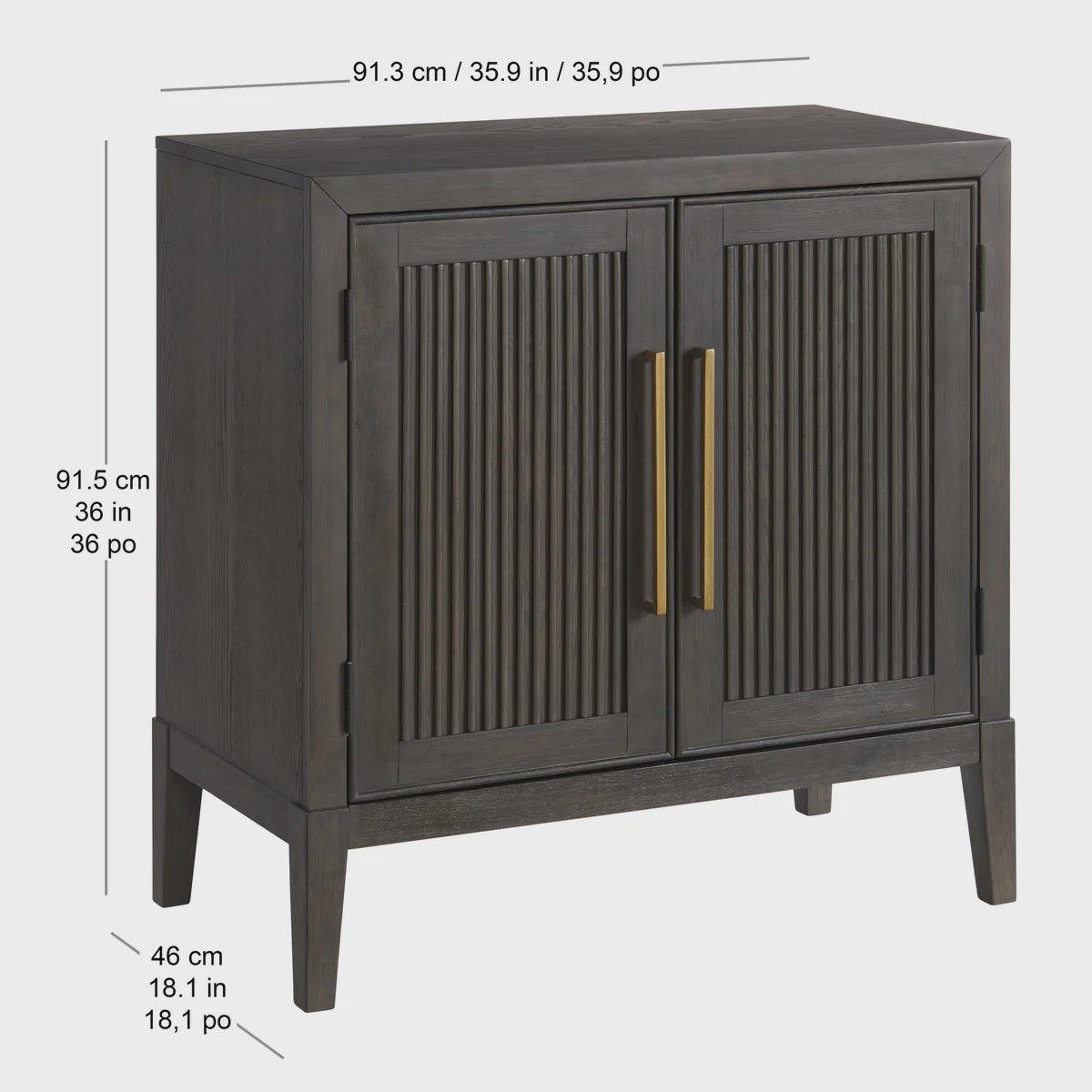 Pike & Main Reed 91.1 cm (35.8 in.) Accent Bar Cabinet