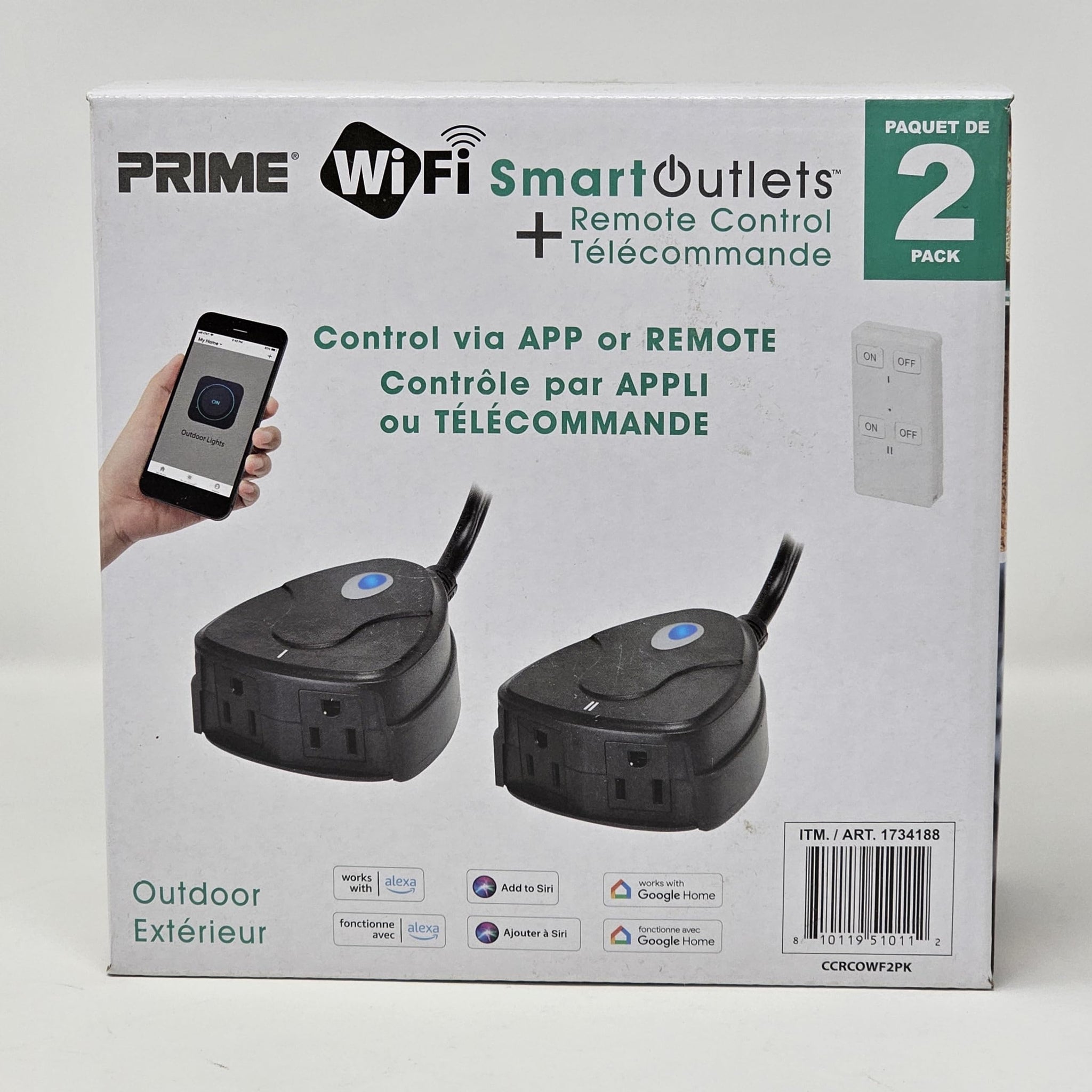 Prime Outdoor Smart Plugs Pack of 2