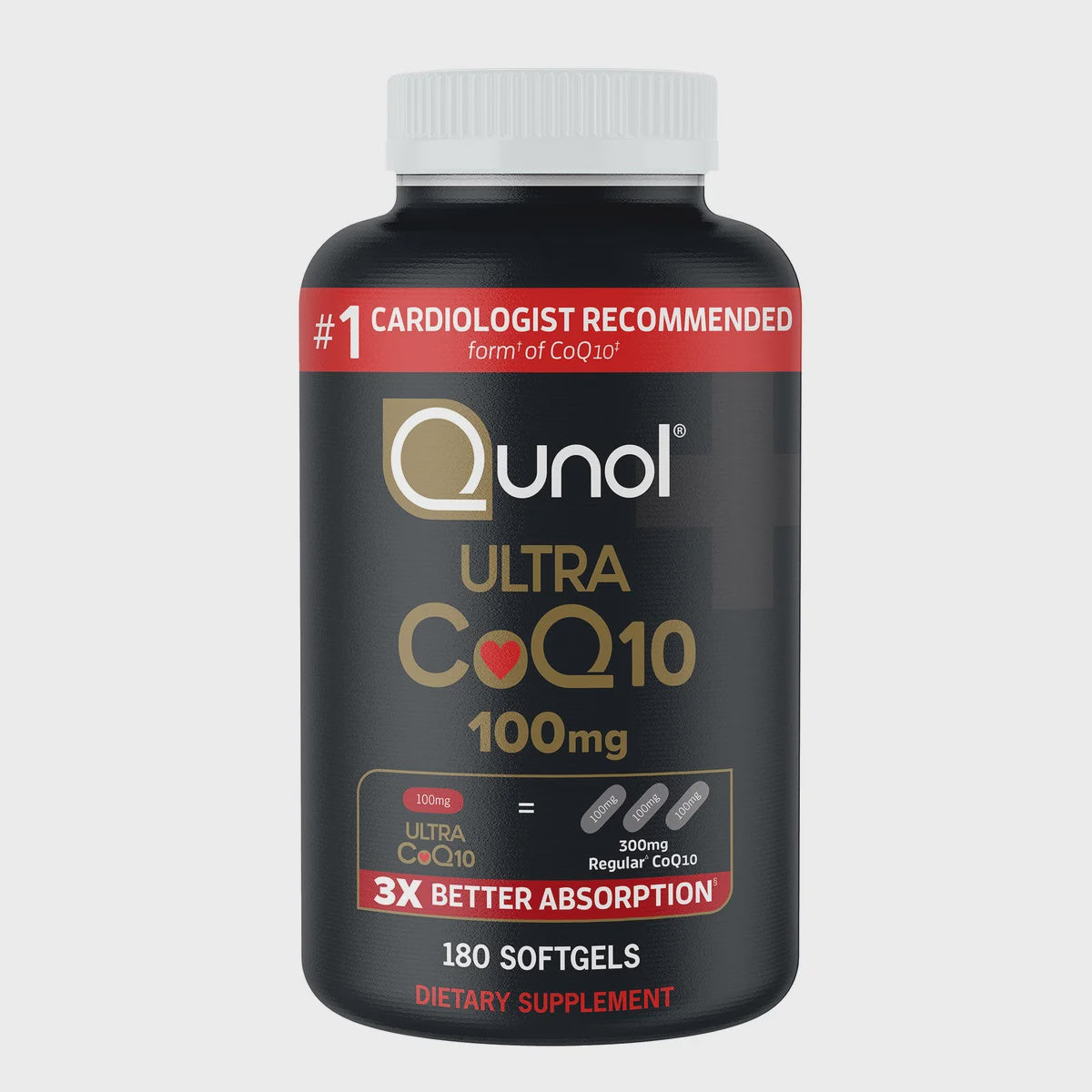 Qunol Ultra CoQ10 100 mg., 180 Softgels