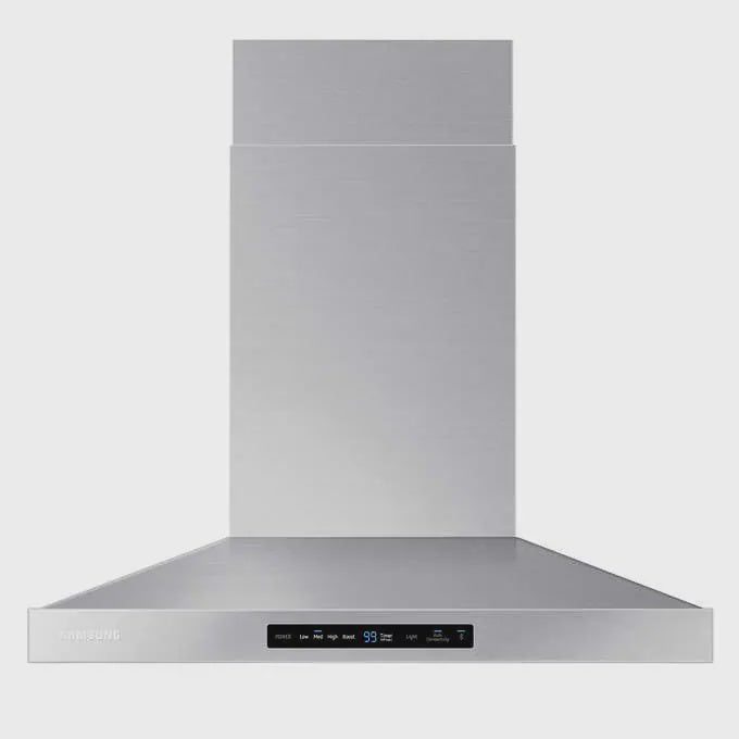 Samsung 30 in Stainless Steel Range Hood with Baffle Filter and Bluetooth Connectivity, 600 Max CFM