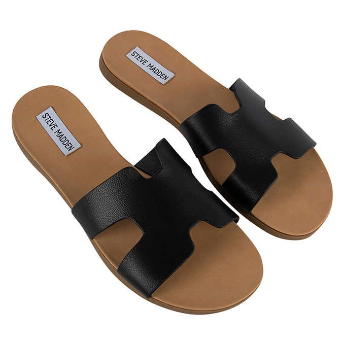 Steve Madden Women's Leather Slide Sandal