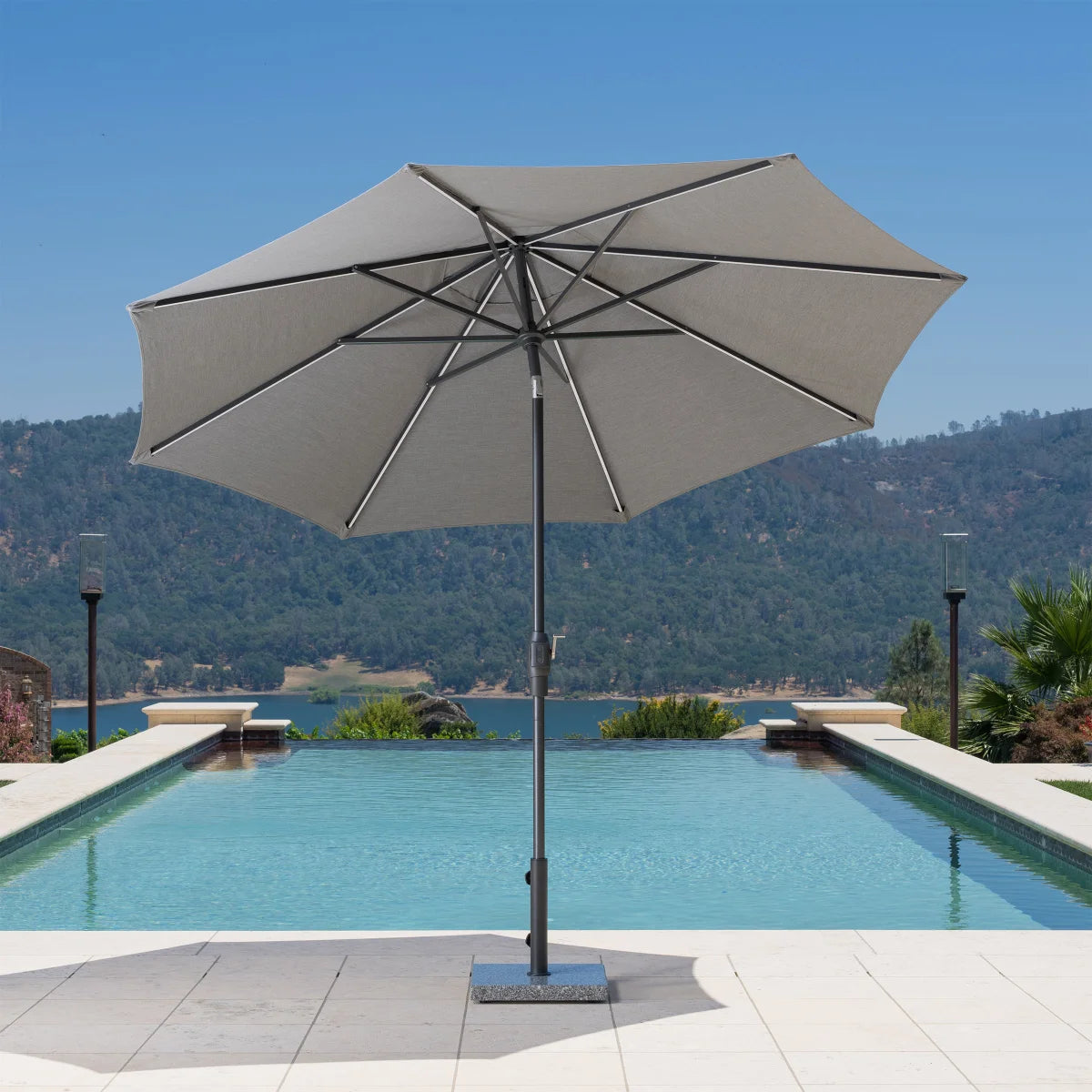 Sunvilla 10' Round Solar LED Market Umbrella – Urban Wholesale Sunvilla 10' Round Solar LED Market Umbrella – Urban Wholesale