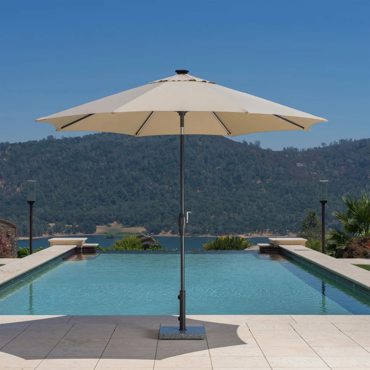 Sunvilla 10' Round Solar LED Market Umbrella – Urban Wholesale Sunvilla 10' Round Solar LED Market Umbrella – Urban Wholesale