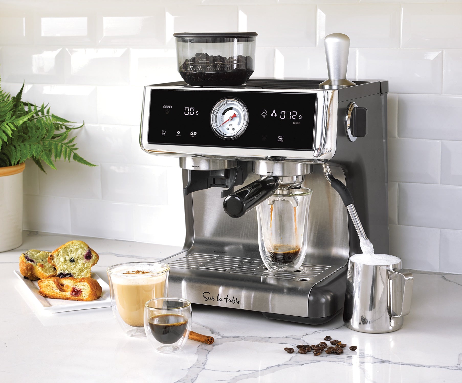 Sur La Table Espresso Machine with Dual Boiler