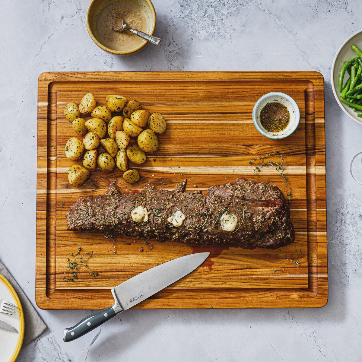 Teakhaus 58.42 cm (23 in.) Reversible Cutting Board