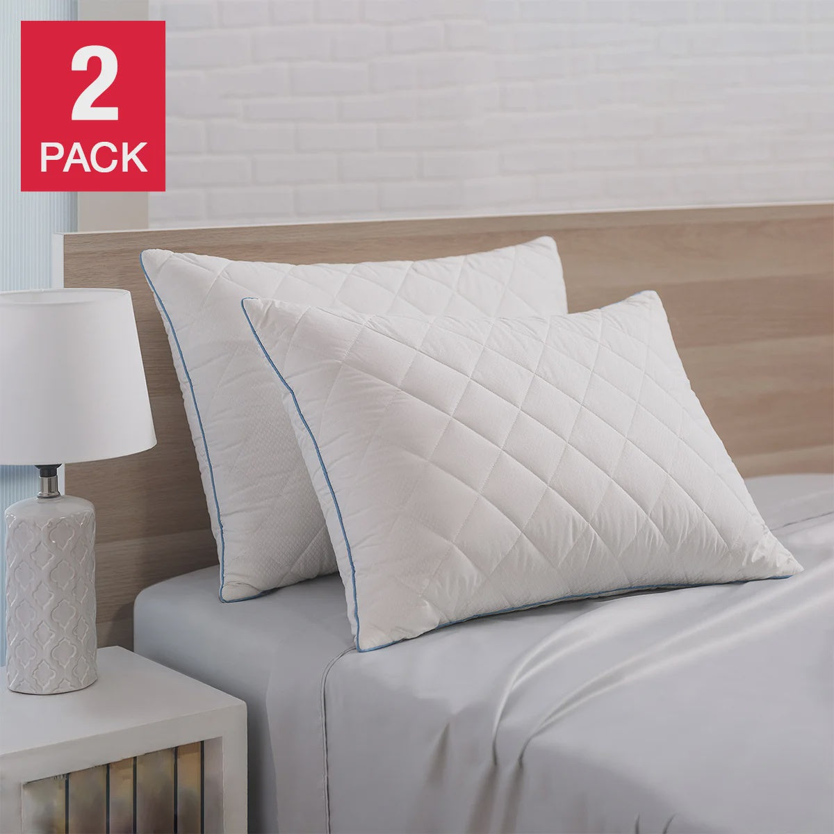 TheraLuxe by Therapedic ClimaRest Triple Cooling Pillow, 2-pack Jumbo