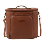 Titan Faux Leather Cooler Tote, Brown