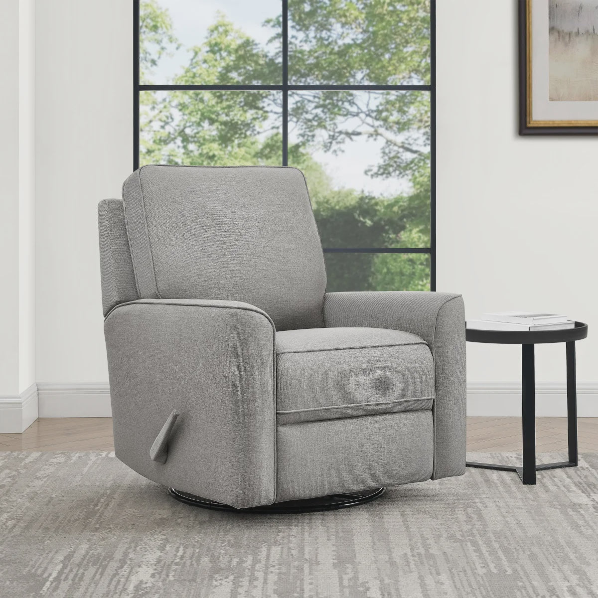 True Innovations – Paxley Fabric Swivel Glider Recliner