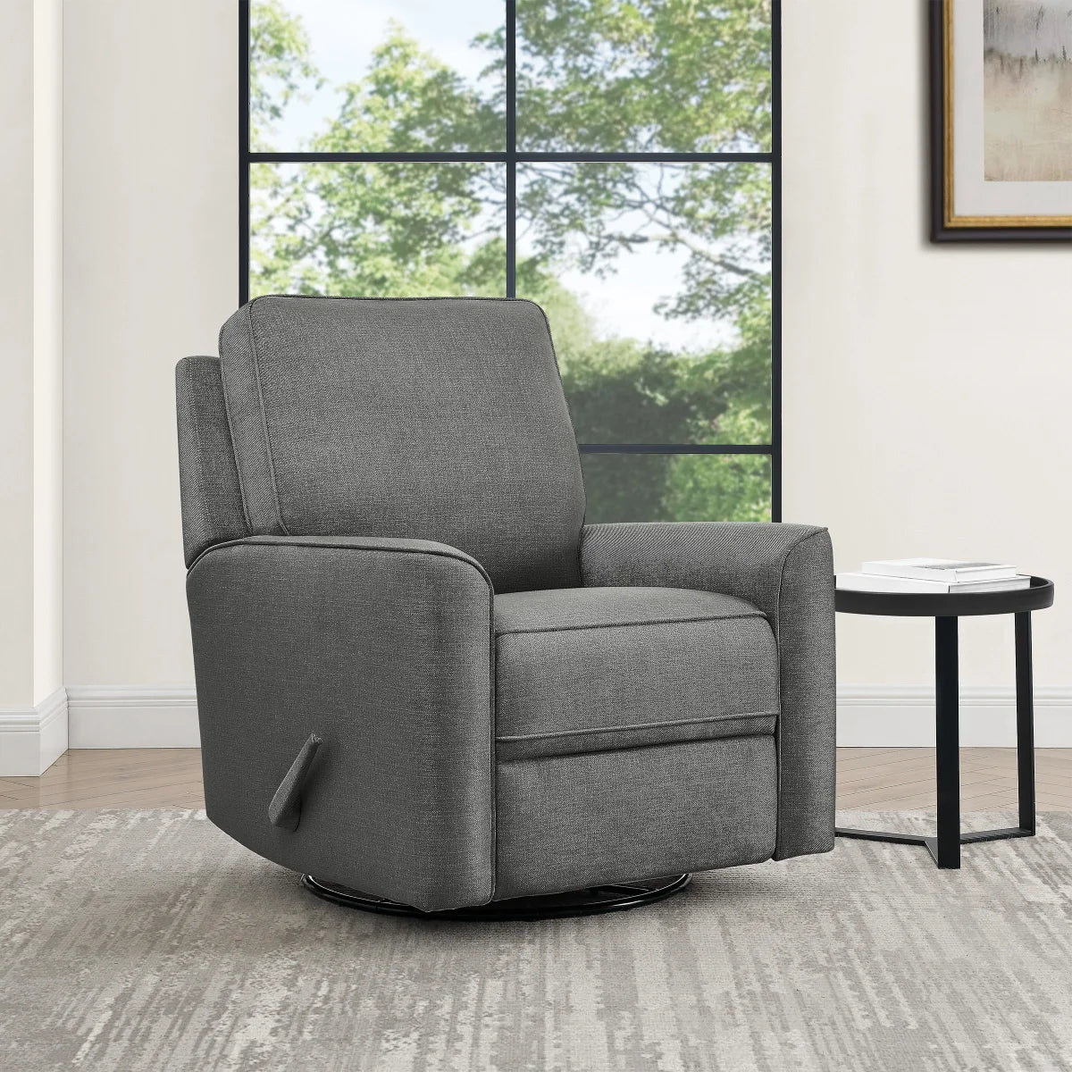 True Innovations – Paxley Fabric Swivel Glider Recliner