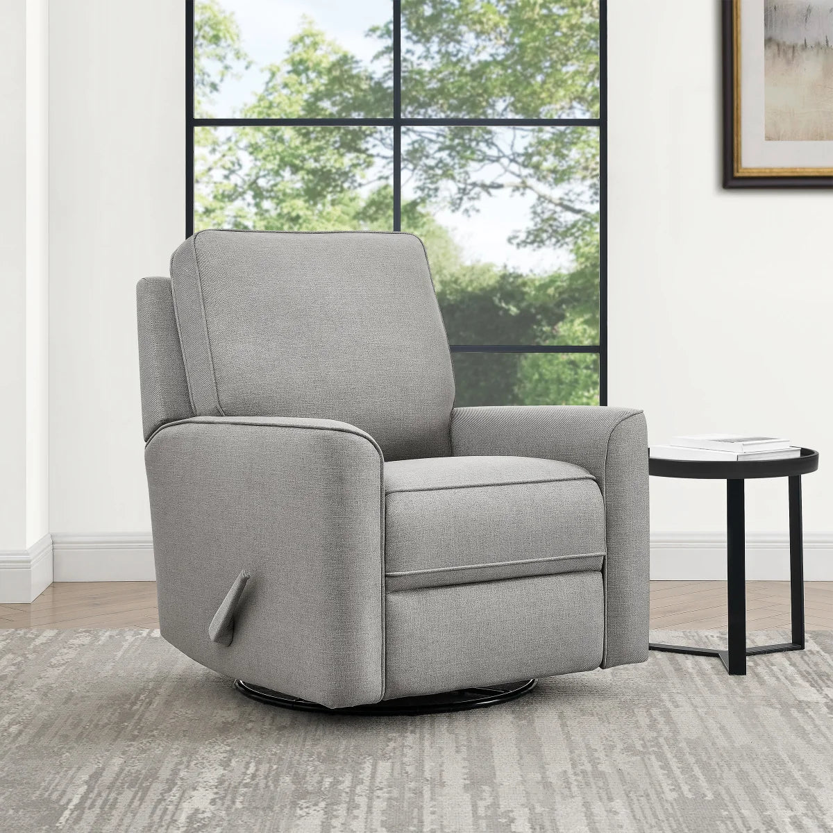 True Innovations – Paxley Fabric Swivel Glider Recliner