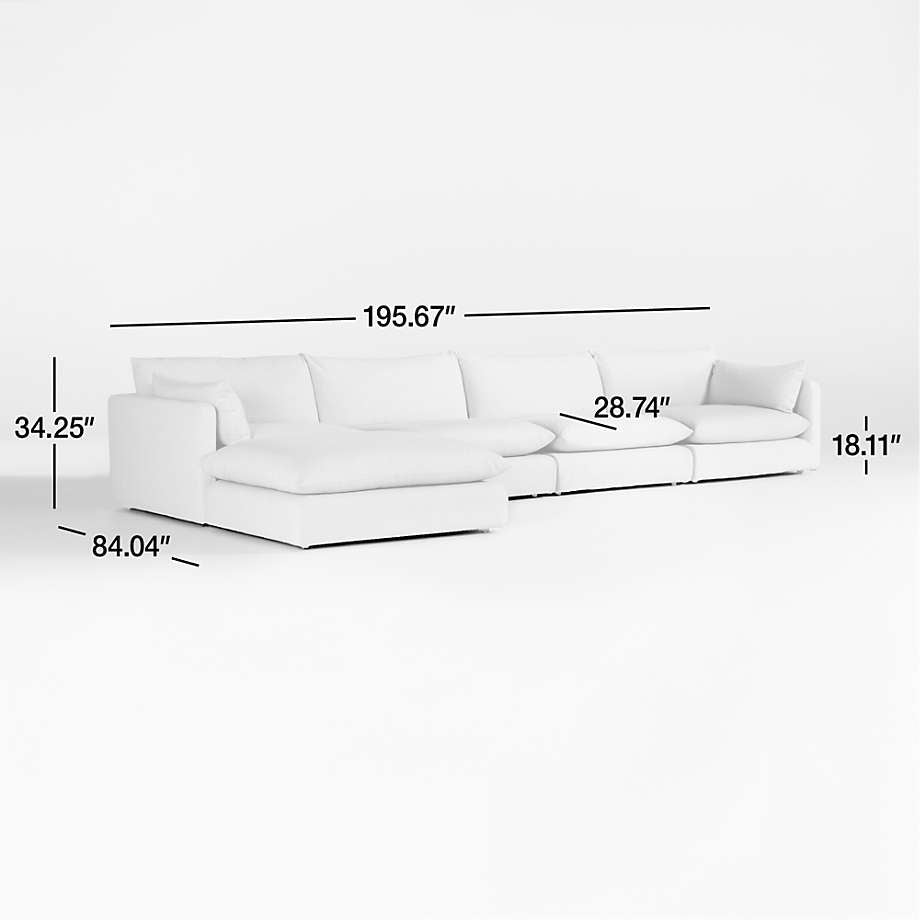 Unwind Modular 5-Piece Slipcovered Reversible Sectional Sofa