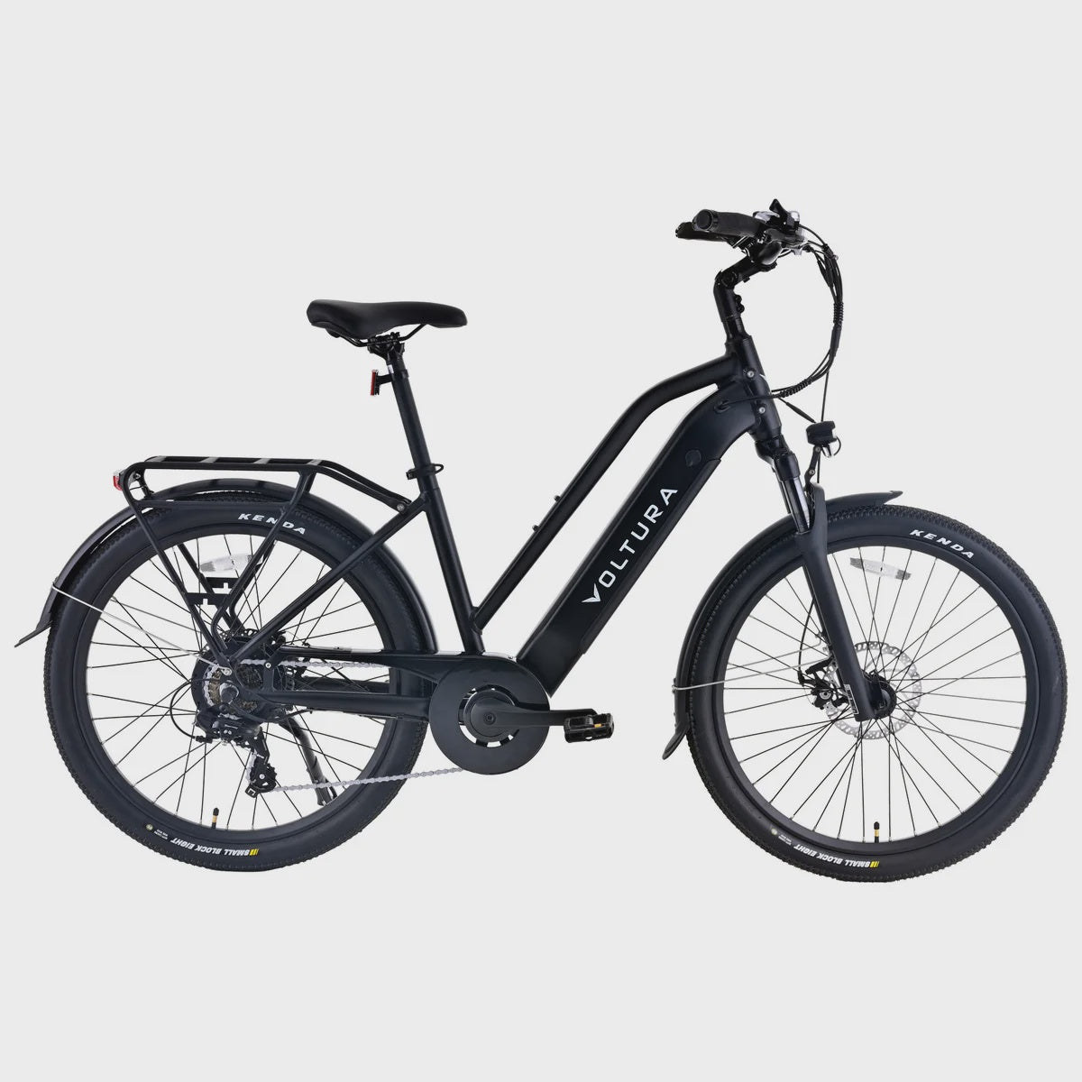 Voltura 26 in. Commuter E-Bike, Black