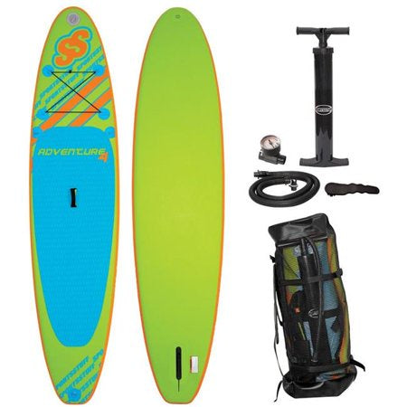 SPORTSSTUFF Adventure 4 1030 Inflatable Stand Up Paddleboard with Pump, Gauge & Backpack