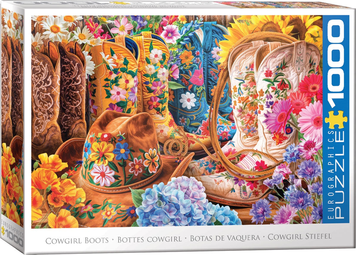 Eurographic 1000 Piece Puzzle Cowgirl Boots