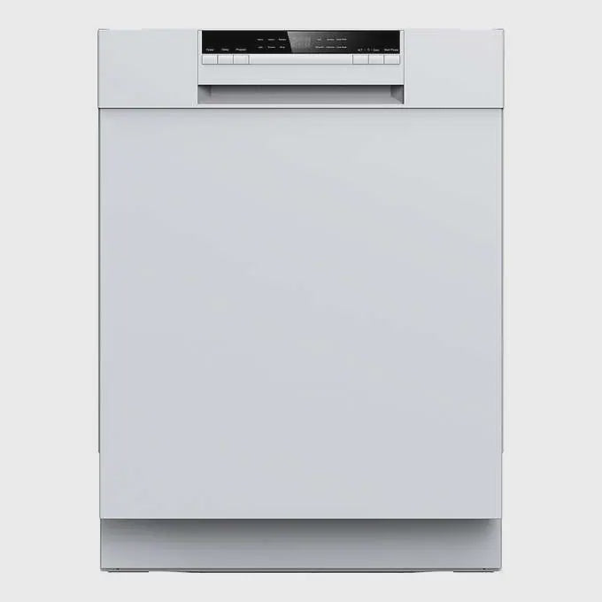 Galanz 24 in. White Front Control Dishwasher with Stainless Steel Tub and Adjustable Rack
