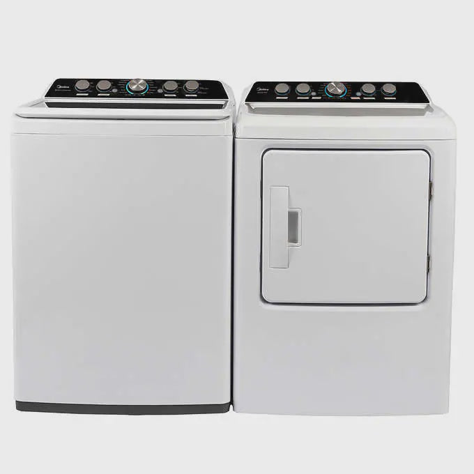Midea 27 in. Top Load Laundry Suite with 4.7 cu. ft. Washer and 6.7 cu. ft. Dryer