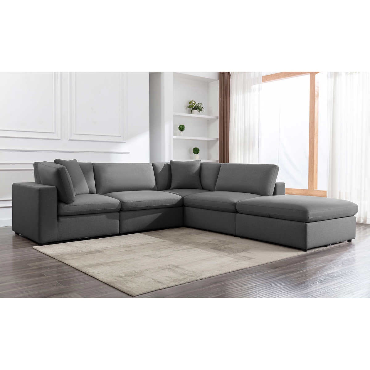 Urban Lounge 5-piece Fabric Sectional