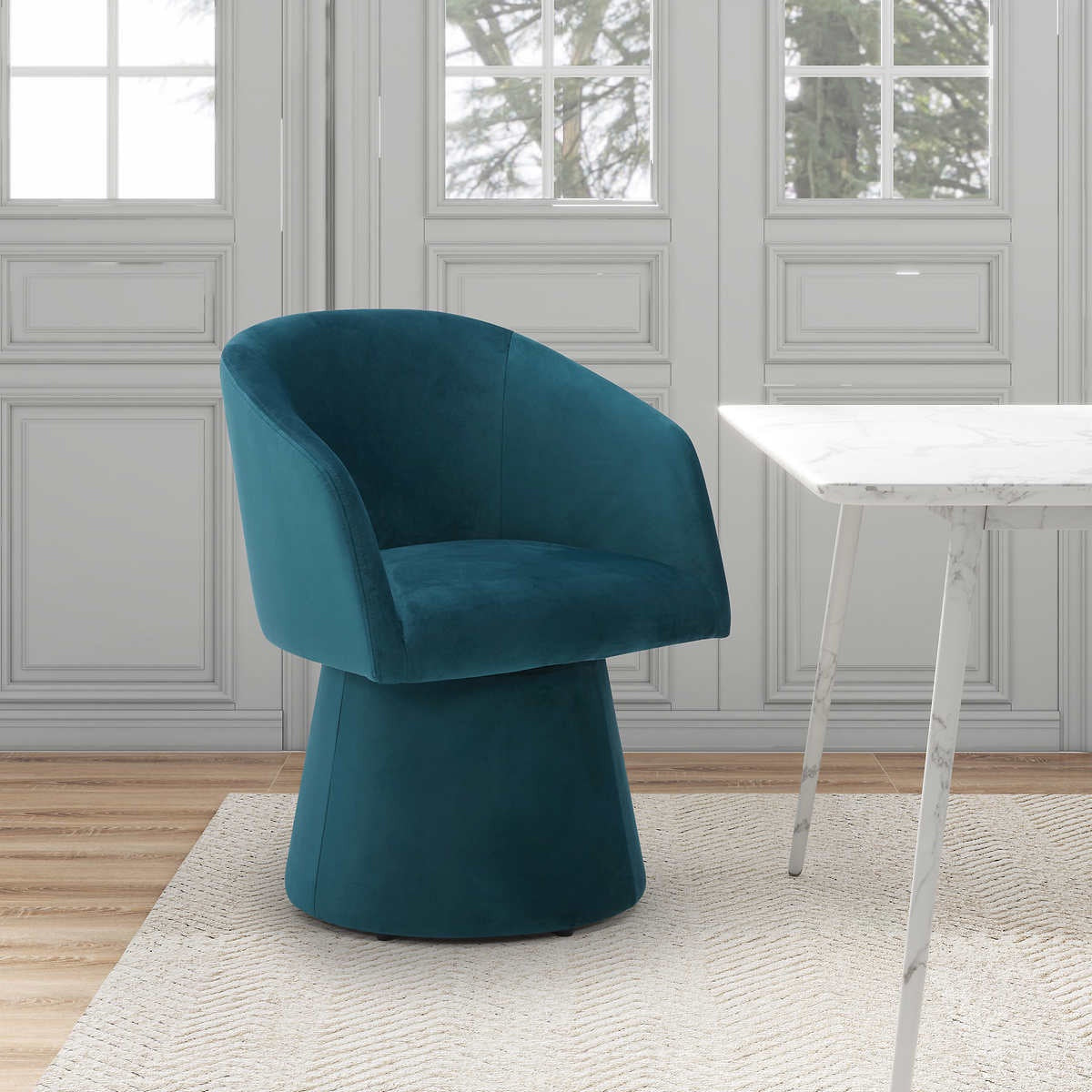 Aiden & Ivy Fabric Swivel Chair