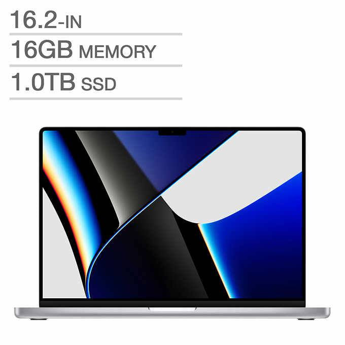 16-inch MacBook Pro with Apple M1 Pro Chip, 16GB Memory, 1TB SSD