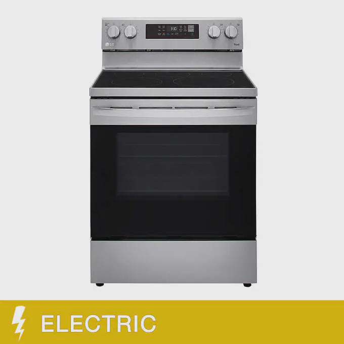 LG 30 in. 6.3 cu.ft Stainless Steel Freestanding Electric Range with Fan Convection and Air Fry 9004101