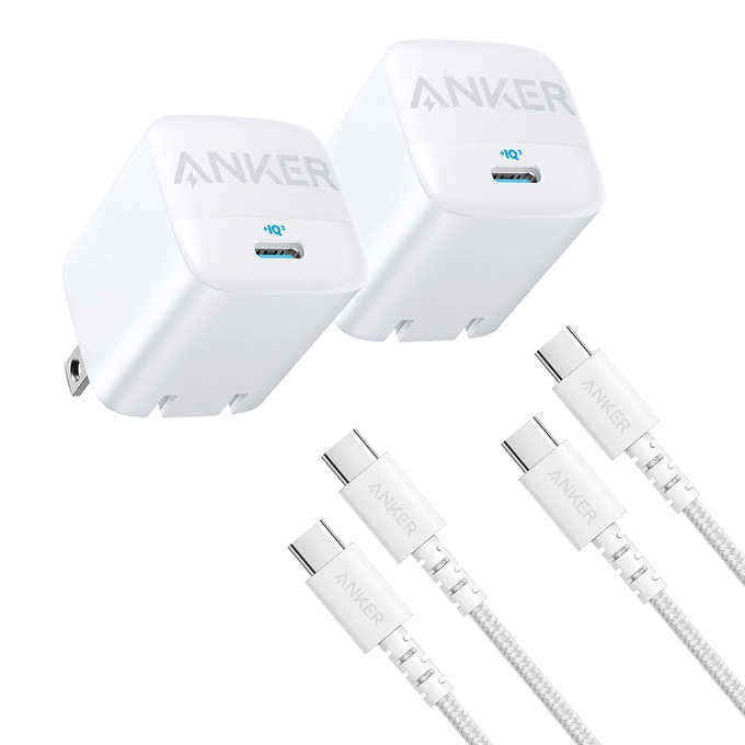 Anker Fast Charging Kit 30W USB-C to Lightning Cable 2 Pack