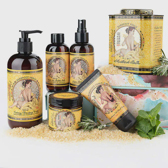 Barefoot Venus 6-piece Mustard Bath Gift Set