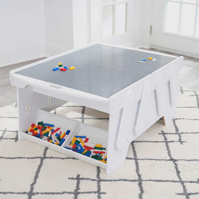 KidKraft Building Bricks Play N Store Mega Table