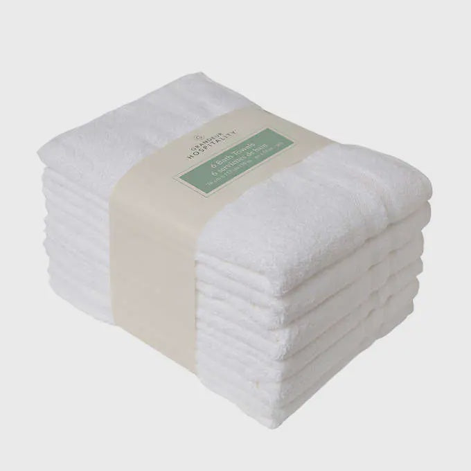 Grandeur Hospitality Bath Towels, 6-pack