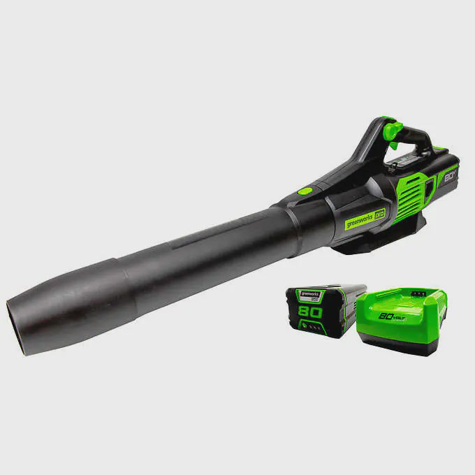 Greenworks Pro 80V Axial Blower and 2.0 AH Battery and Rapid Charger