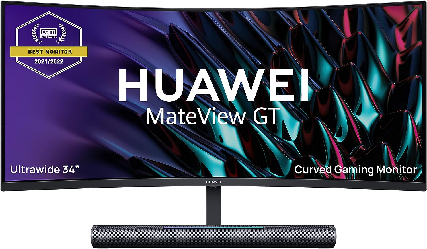 HUAWEI MateView GT 34'' Ultrawide Curved Gaming Monitor,  Dual 5W Speaker Sound