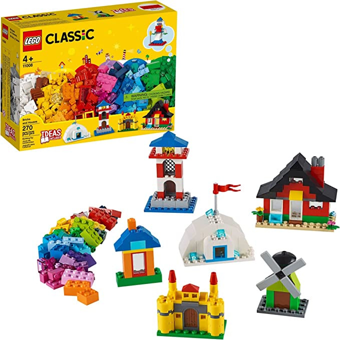 LEGO® Classic Bricks and Houses 11008 Kids’ Building Toy Starter Set