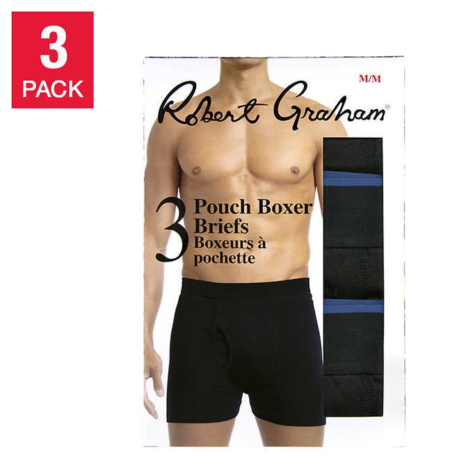 Robert Graham Men's Pouch Boxer Briefs, 3-pack