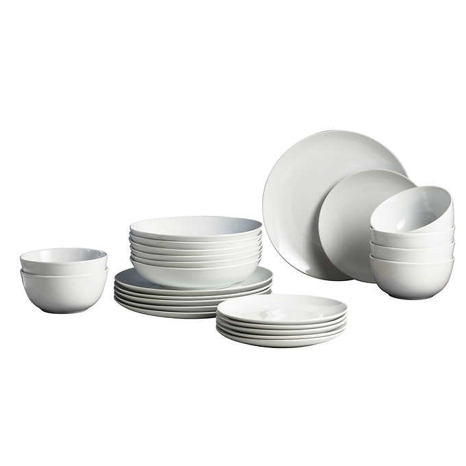 TRUDEAU Porcelain Dinnerware Set, 24 Piece