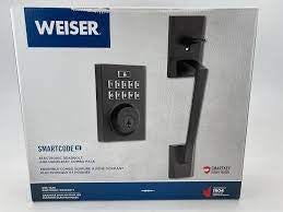 Weiser Smartcode Electronic Deadbolt And Handleset Combo Pack