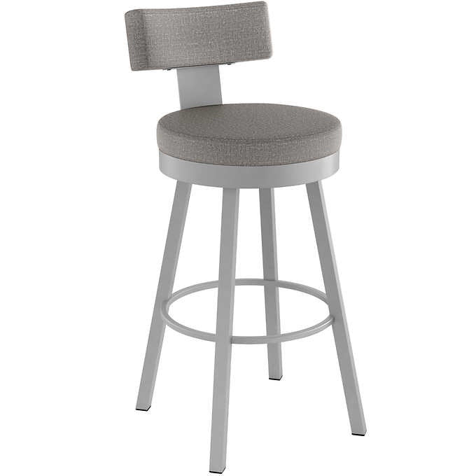 Amisco Morgan Grey Bar Stool or Counter Stool