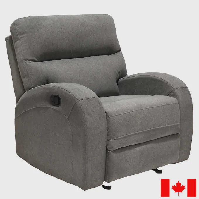 Minhas Fabric Manual Recliner, Grey