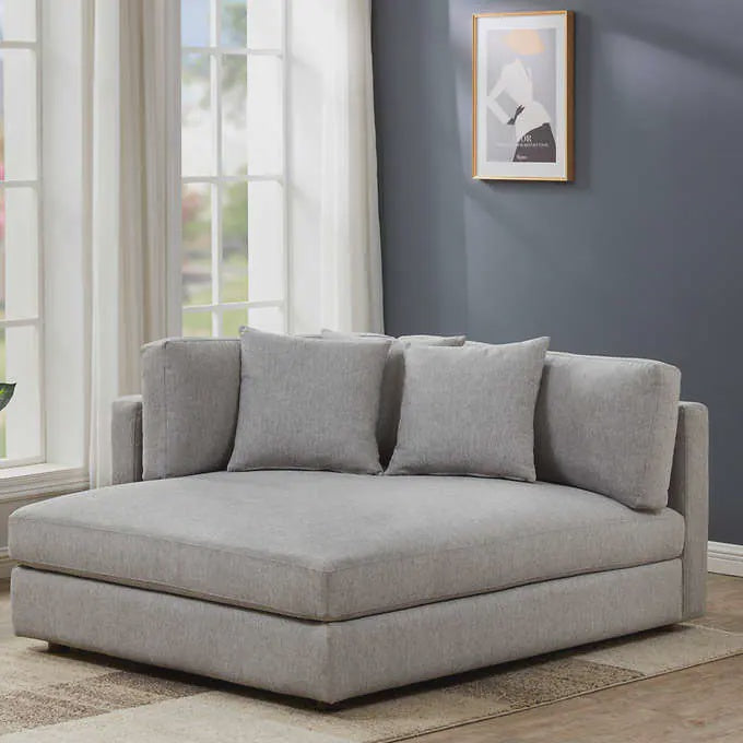 Ashlind Modern Oversized Fabric Chaise Lounge