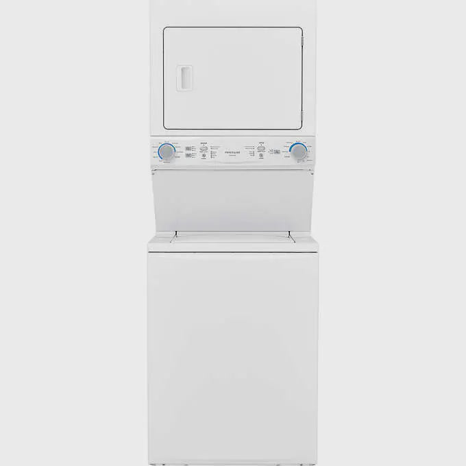 Frigidaire 27 in. White Electric 4.5 cu. ft. IEC Washer and 5.5 cu. ft. Dryer Laundry Centre