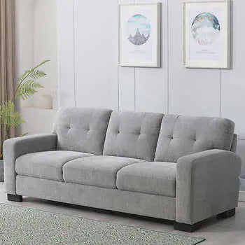 Annadale Fabric Sofa, Grey